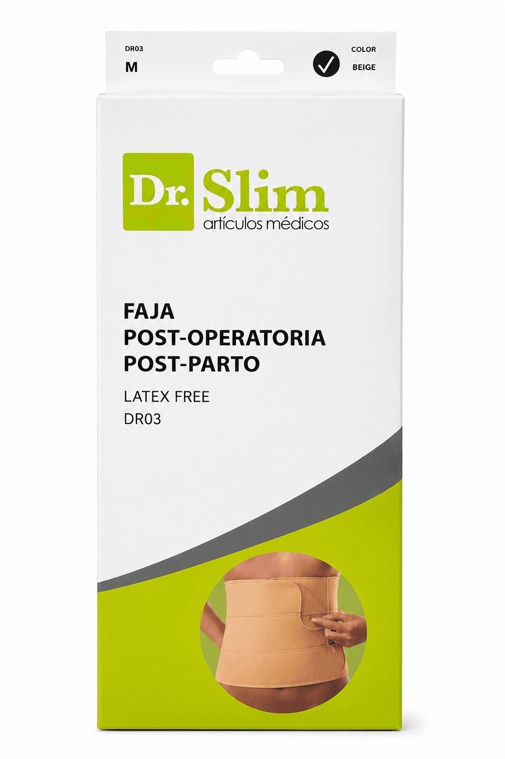 FAJA POSTOPERATORIA Y POSTPARTO DR. SLIM DR03 (3 BANDAS)